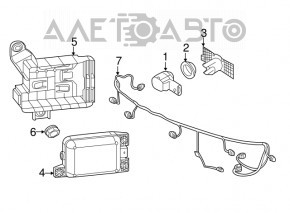 Blind Spot Sensor Bracket Left VW Atlas 18-20