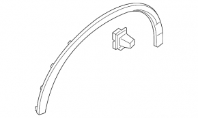 Rear left fender arch trim for Volvo XC90 16-26