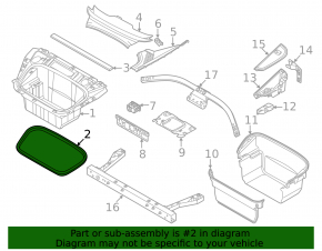 Audi e-tron GT 22-24 front trunk seal