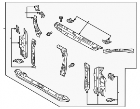 TV panel radiator Subaru XV Crosstrek 18-23