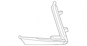 Lower left front bumper molding for Lexus RZ 23-26