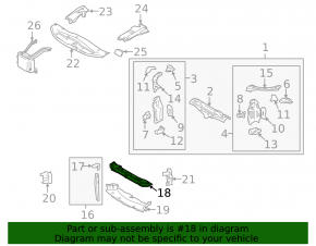 TV lower bar Lexus GS300 GS350 GS430 GS450h 06-11