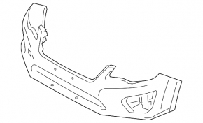 Subaru Impreza 15-16 bare front bumper without parking sensors