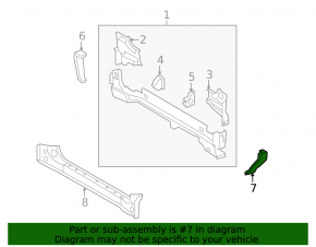 Rear Bumper Bracket Left External Toyota Sequoia 08-16 Rear