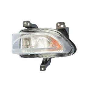 Turn signal with DRL front left Jeep Renegade 15-18 prerest, sand, cracks in fasteners, scratch from inside glass