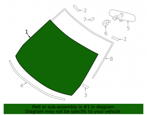 Nissan Rogue 14-18 Windshield