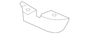 Rear right mudguard for Nissan Juke 11-17