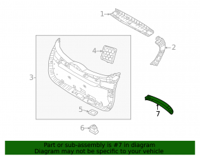 Hyundai Tucson 22-25 black inner trunk handle