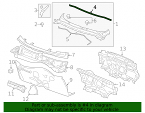 Hood Seal Central GMC Terrain 18-