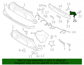 Rear bumper reinforcement fang right Kia Soul 14-16 prerest
