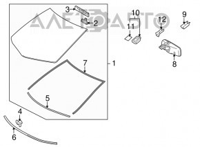 Lexus RX350 RX450h 10-15 auto-dimming interior mirror
