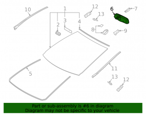 Interior mirror Lexus IS250 IS350 06-13 with control
