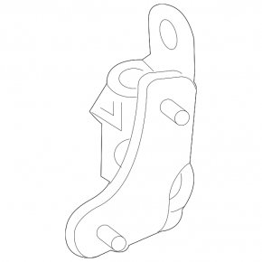 Door hinge lower rear right Mercedes GLC 16-22