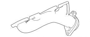 Exhaust manifold left Jaguar F-Pace X761 17-20