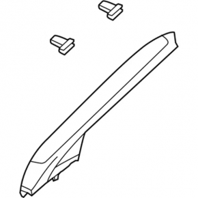 Front pillar trim upper left Ford Escape MK3 13-13 gray type 2