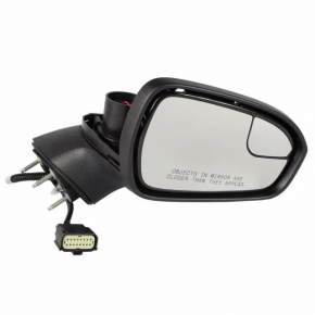 Right side mirror assembly for Ford Fusion mk5 13-17, 5 pins, BSM, heated, graphite, scratches