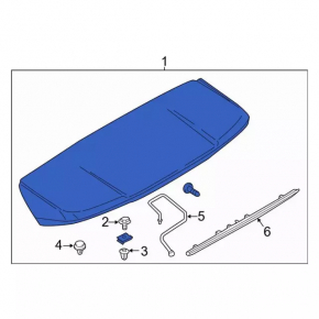 Ford Edge 15 tailgate spoiler - seal torn