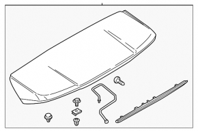 Ford Edge 15 tailgate spoiler - seal torn
