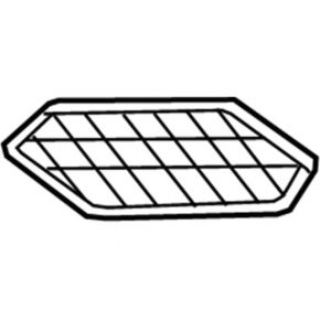 Bumper grille left Ford Escape MK3 17-19 rest mat