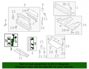 Radiator deflector right Ford Fusion mk5 17-20 1.5T