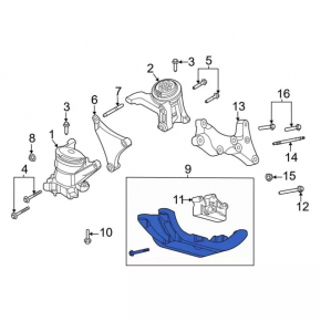 Automatic transmission cushion Ford Explorer 20- RWD