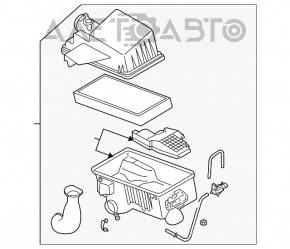 Air filter housing Mazda6 03-08 2.3 no 2 brackets