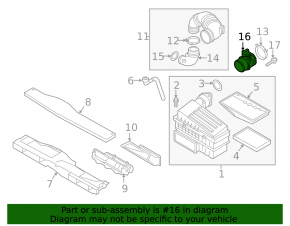 Air flow meter Audi A4 B9 17- 2.0T