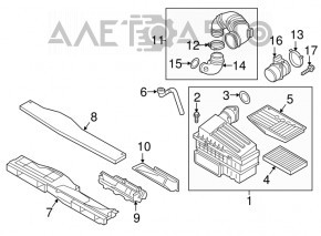 Air flow meter Audi A4 B9 17- 2.0T