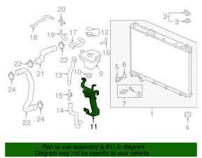 Bracket of the expansion tank of cooling Honda CRV 17-20 1.5T
