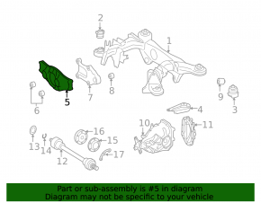 Mercedes W221 RWD Rear Differential Bracket