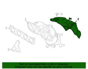 Exhaust manifold protection Hyundai Kona 18-21 FWD 2.0
