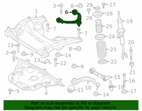 Upper front left control arm BMW 5 F10 11-16 +30MIN