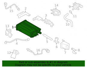 Carbon Canister Absorber Assembly Hyundai Veloster 12-17