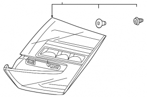 Light inside trunk lid left Honda Clarity 18-21 usa