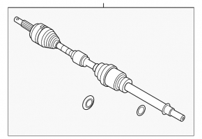 Front right axle drive for Nissan Pathfinder 13-20 FWD