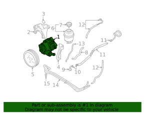 Power steering pump Audi A6 04-11