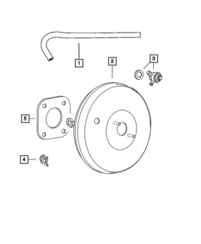 Vacuum Booster Jeep Compass 11-16