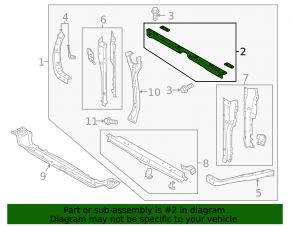 Upper TV bar for Subaru Ascent 19-26
