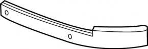 Front bumper reinforcement bar left Infiniti QX30 17-19