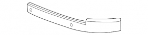 Front bumper reinforcement bar left Infiniti QX30 17-19