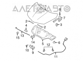 Nissan Versa 1.8 10-12 Hood Insulation
