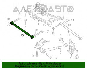 Rear left front transverse control arm for a 2015 Dodge Hornet
