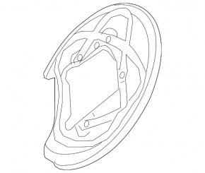 Brake disc cover rear right Audi A5 F5 17-