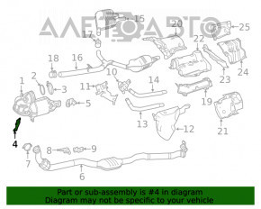 Mercedes W167 GLE 450 20-23 3.0h Catalytic Converter Bracket
