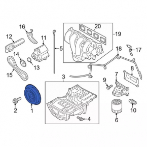 Ford C-max MK2 13-18 Crankshaft Pulley