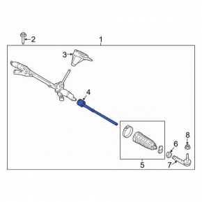 Steering rod left Ford Ecosport 19-22 CTR