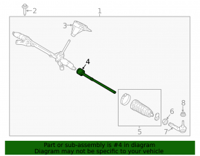 Steering rod left Ford Ecosport 19-22 CTR