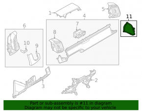 Mazda CX-50 23-25 right side dashboard trim, black