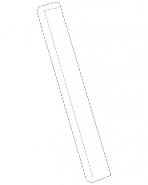 Side window trim, rear left, Mercedes X164 GL