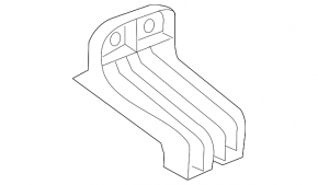 Rear bumper bracket right Chevrolet Malibu 13-16